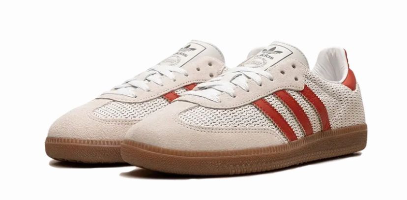 Adidas Samba Crystal White Preloved Red